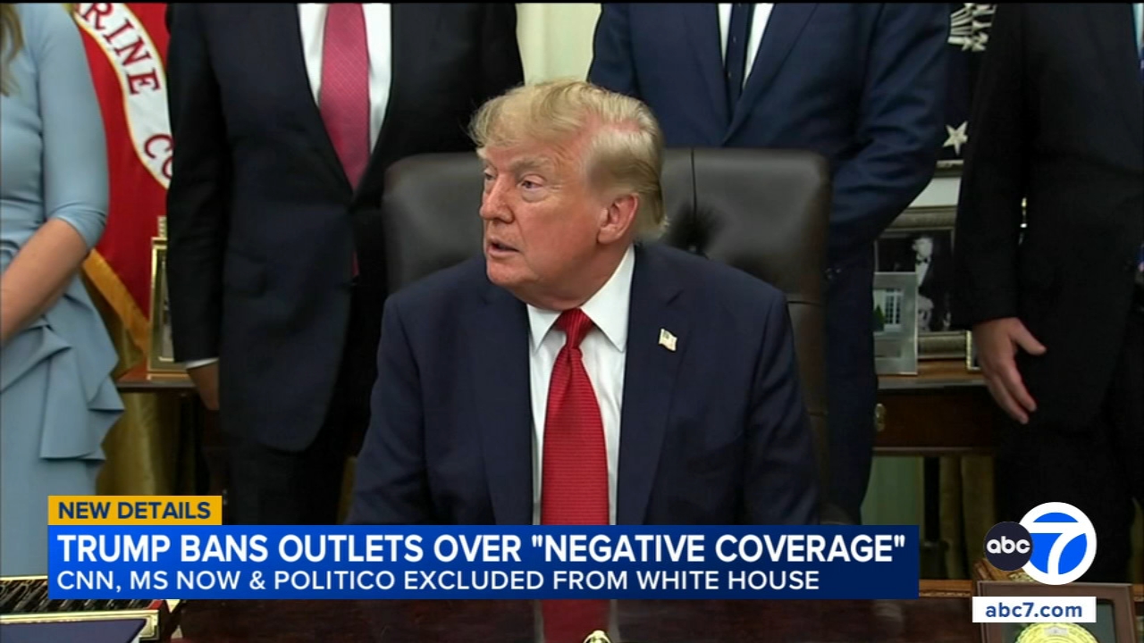 MS NOW, CNN and Politico say their journalists were denied access to White House after Trump ban