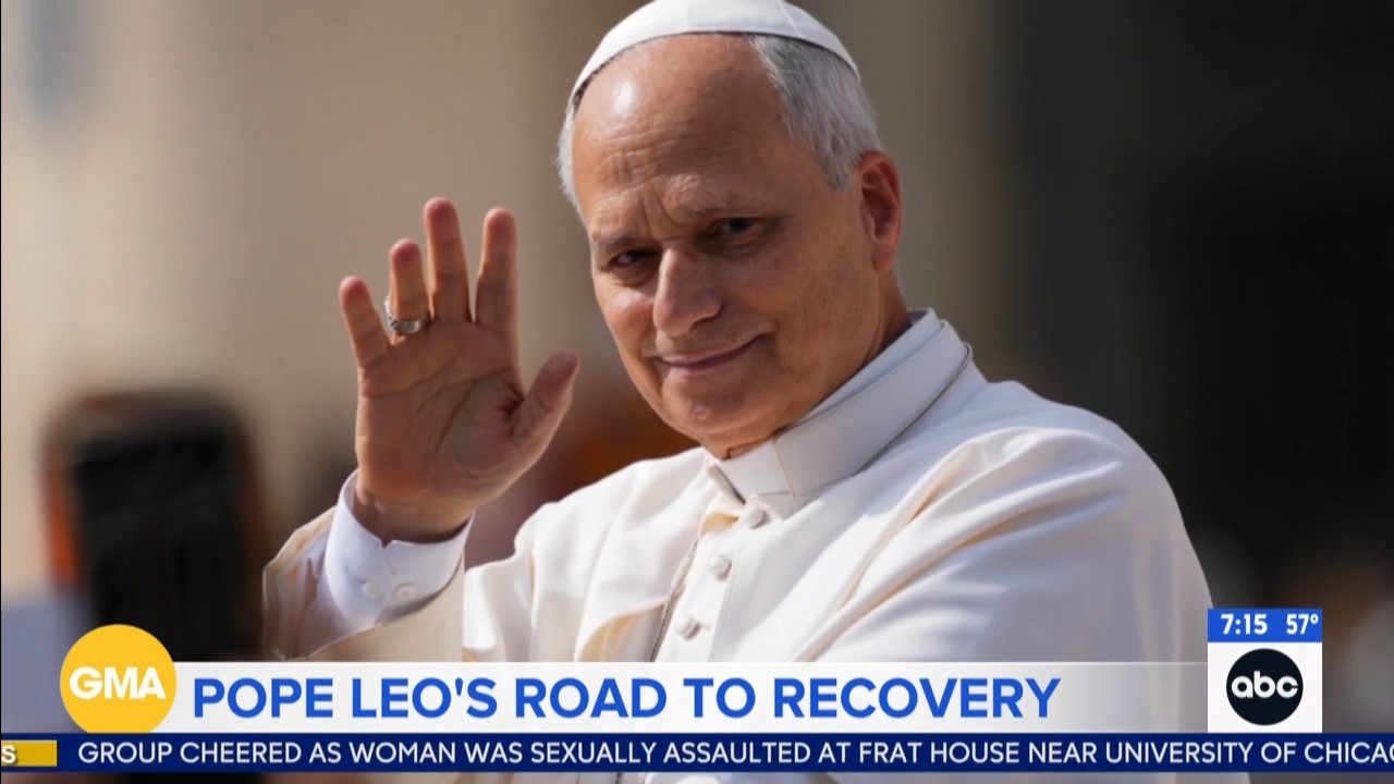 Pope Leo ‘slept well’ as his lung cancer recovery continues, Vatican says